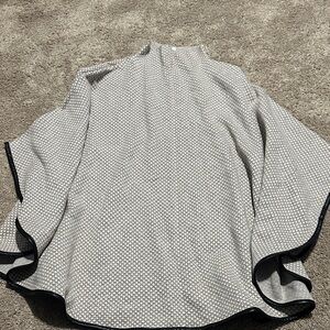 Max Studio Patterned Poncho